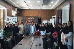 بازدید دانشجویان کارشناسی بهداشت عمومی از جمعیت هلال احمر استان فارس